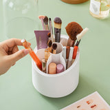 360° Rotating Makeup Brush Storage Box - Cosmetic Organizer