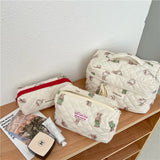 Bunny travel cosmetic bag for women, large toiletry beauty case