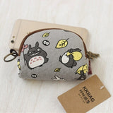 Canvas Cartoon Keychain Wallet for Women & Kids