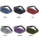 Canvas Waist Bag | Large Fanny Pack for Outdoor Travel