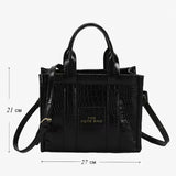 Designer shoulder Matte PU Leather Tote Bags for Women