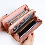 Double Zipper Women Wallet