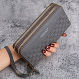 Double Zipper Women Wallet