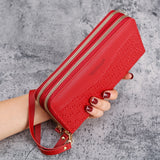 Double Zipper Women Wallet