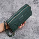 Double Zipper Women Wallet