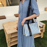 Fashion Striped Women Shoulder Bag