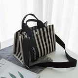 Fashion Striped Women Shoulder Bag