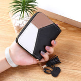 Geometric Women Wallets with Zipper