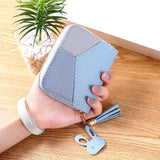 Geometric Women Wallets with Zipper