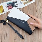 Geometric Women Wallets with Zipper