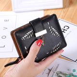 Golden Leaf Buckle Wallet for Women