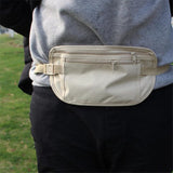 Invisible Travel Waist Pack: Passport Money Belt Bag