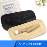 Invisible Travel Waist Pack: Passport Money Belt Bag