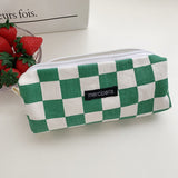 Japanese Style Plaid Cosmetic Bag & Organizer