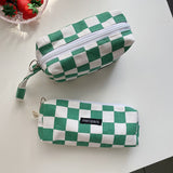 Japanese Style Plaid Cosmetic Bag & Organizer