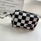 Japanese Style Plaid Cosmetic Bag & Organizer