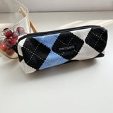 Japanese Style Plaid Cosmetic Bag & Organizer