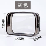 Large Transparent Waterproof Cosmetic Bag - Travel Makeup Storage