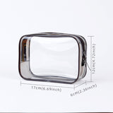 Large Transparent Waterproof Cosmetic Bag - Travel Makeup Storage