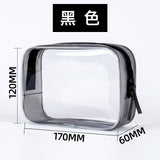 Large Transparent Waterproof Cosmetic Bag - Travel Makeup Storage