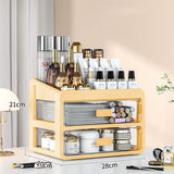 Makeup Case & Jewelry Container: Cosmetic Storage Box with Drawers