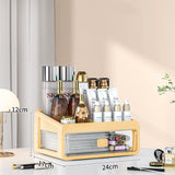 Makeup Case & Jewelry Container: Cosmetic Storage Box with Drawers