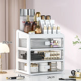 Makeup Case & Jewelry Container: Cosmetic Storage Box with Drawers