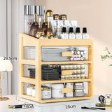 Makeup Case & Jewelry Container: Cosmetic Storage Box with Drawers