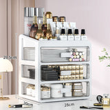 Makeup Case & Jewelry Container: Cosmetic Storage Box with Drawers