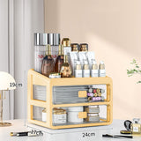 Makeup Case & Jewelry Container: Cosmetic Storage Box with Drawers