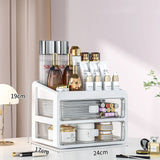 Makeup Case & Jewelry Container: Cosmetic Storage Box with Drawers