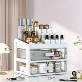 Makeup Case & Jewelry Container: Cosmetic Storage Box with Drawers