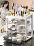 Makeup Case & Jewelry Container: Cosmetic Storage Box with Drawers