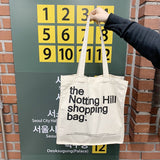 Notting Hill Canvas Shopping Bag - Eco-Friendly Tote