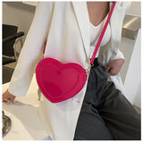 Peach Heart Crossbody Bags: Trendy Fashion for Women