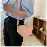 Peach Heart Crossbody Bags: Trendy Fashion for Women