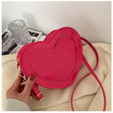 Peach Heart Crossbody Bags: Trendy Fashion for Women