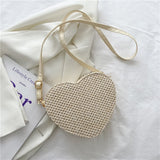 Peach Heart Crossbody Bags: Trendy Fashion for Women