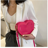 Peach Heart Crossbody Bags: Trendy Fashion for Women