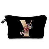 Personalized Initials Cosmetic Bag - A-Z Letter Makeup Bag