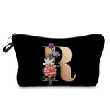 Personalized Initials Cosmetic Bag - A-Z Letter Makeup Bag