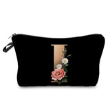 Personalized Initials Cosmetic Bag - A-Z Letter Makeup Bag