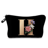 Personalized Initials Cosmetic Bag - A-Z Letter Makeup Bag