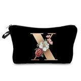 Personalized Initials Cosmetic Bag - A-Z Letter Makeup Bag