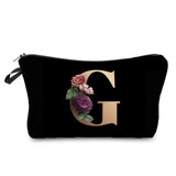 Personalized Initials Cosmetic Bag - A-Z Letter Makeup Bag