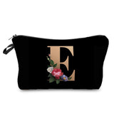 Personalized Initials Cosmetic Bag - A-Z Letter Makeup Bag