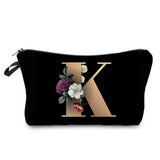 Personalized Initials Cosmetic Bag - A-Z Letter Makeup Bag