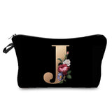 Personalized Initials Cosmetic Bag - A-Z Letter Makeup Bag