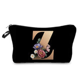 Personalized Initials Cosmetic Bag - A-Z Letter Makeup Bag