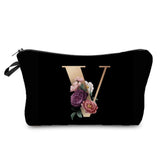 Personalized Initials Cosmetic Bag - A-Z Letter Makeup Bag